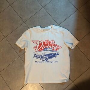 Vintage Car Graphic T-Shirt - White